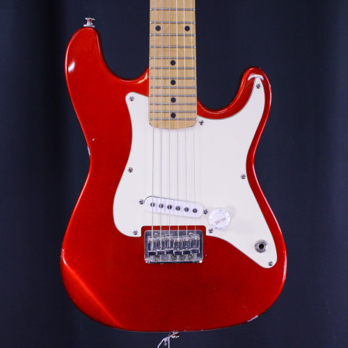 Vist Large View of Product Image Which is Used Kay MINI STRAT STYLE ELECTRIC GUITAR S Type Electric Guitar Red 6-String