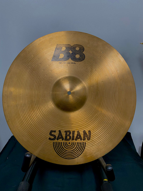 Vist Large View of Product Image Which is Used Sabian B8 RIDE 20 Ride Cymbal 20"