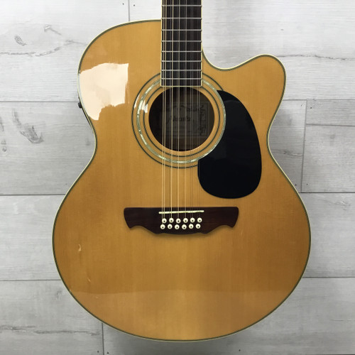 Vist Large View of Product Image Which is Used Alvarez AJ60SC/12 Advanced Jumbo 12 Solid Top Acoustic/Electric Guitar Natural