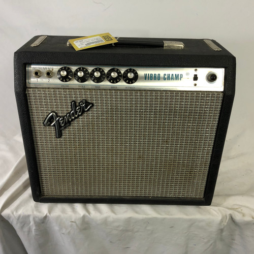 Vist Large View of Product Image Which is Used Fender SILVER FACE VIBRO CHAMP Vintage Tube Guitar Combo