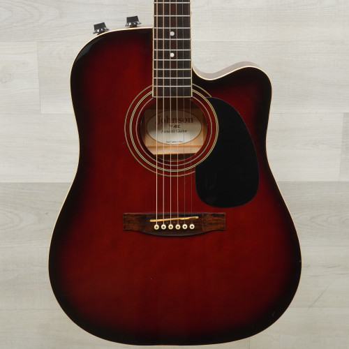Vist Large View of Product Image Which is Used Johnson JG-650 Laminate Top Acoustic Guitar Red
