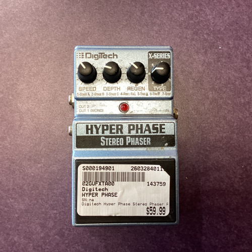 Vist Large View of Product Image Which is Used Digitech HYPER PHASE Phaser Pedal