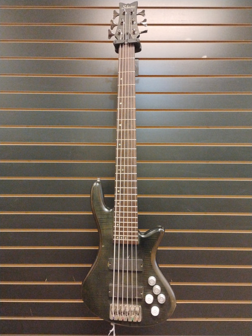 Vist Large View of Product Image Which is Used Schecter DIAMOND SERIES STUDIO 6 Bass Guitar Black 4-String
