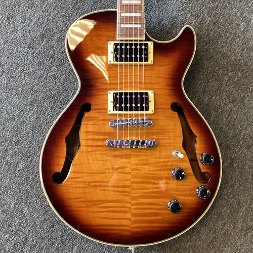 Vist Large View of Product Image Which is Used Ibanez AGS73FM Semi-Hollow Electric Guitar Sunburst 6-String