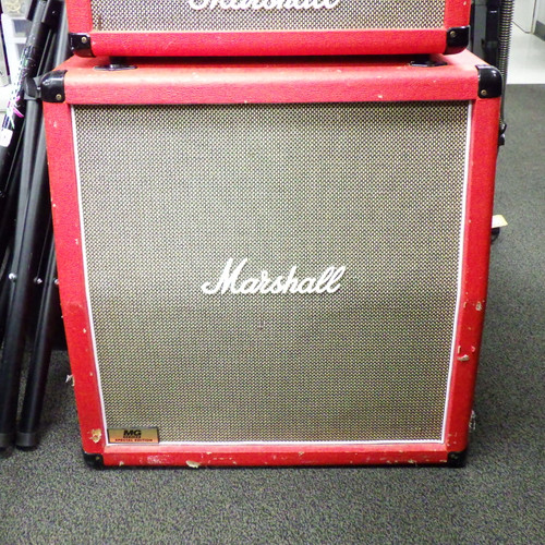 Vist Large View of Product Image Which is Used Marshall MG412A RED GUITAR CAB 4 x 12 Guitar Speaker Cabinet 4 x 12
