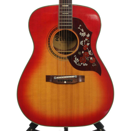 Vist Large View of Product Image Which is Used Dorado 5965 Vintage Laminate Top Acoustic Guitar Cherry Sunburst