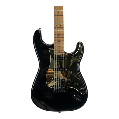 Vist Large View of Product Image Which is Used Starcaster Strat S Type Electric Guitar Black 6-String