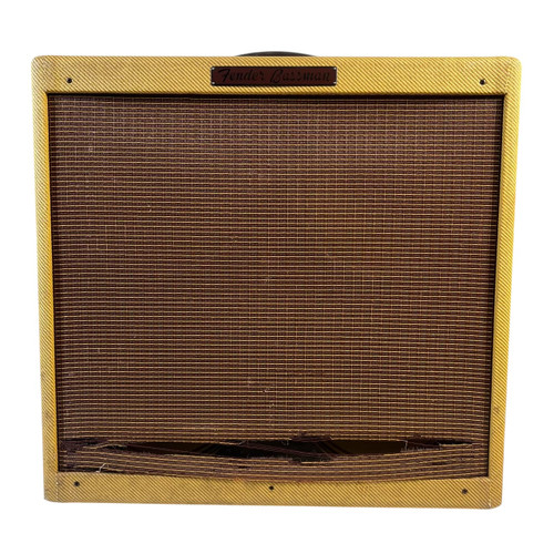 Vist Large View of Product Image Which is Used Fender ’59 Bassman Reissue 4x10 Tube Guitar Combo Amplifier (See Description - Grill Tear)