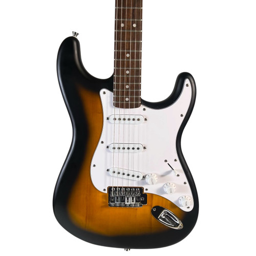 Vist Large View of Product Image Which is Used 2024 Squier Sonic Stratocaster Sunburst Electric Guitar