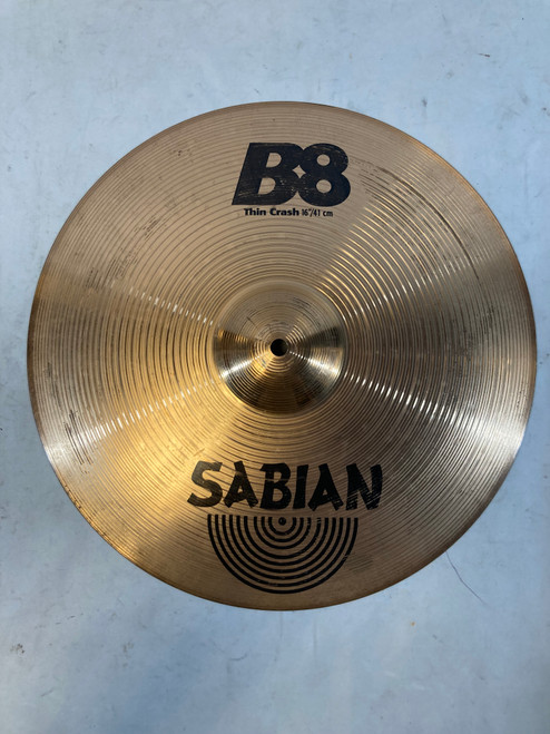 Vist Large View of Product Image Which is Used Sabian 16" B8 Thin Crash Cymbal
