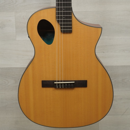 Vist Large View of Product Image Which is Used Michael Kelly Forte Port Nylon Solid Top Acoustic Guitar Natural