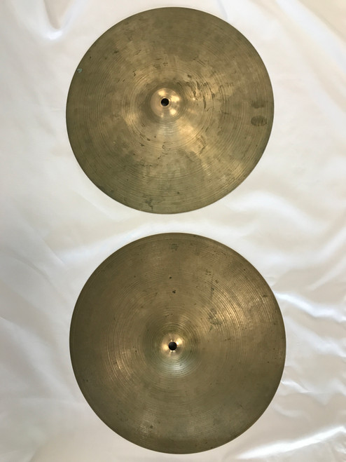 Vist Large View of Product Image Which is Used Zildjian 14 NEW BEAT HI HATS Hi Hat Cymbals 14"