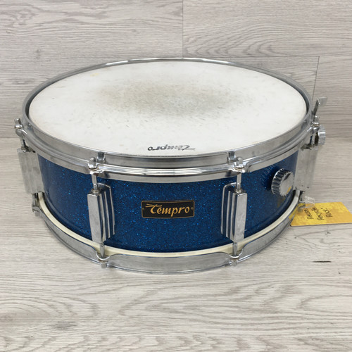 Vist Large View of Product Image Which is Used TEMPRO 14 INCH SNARE Vintage Metal Snare Drum 14"