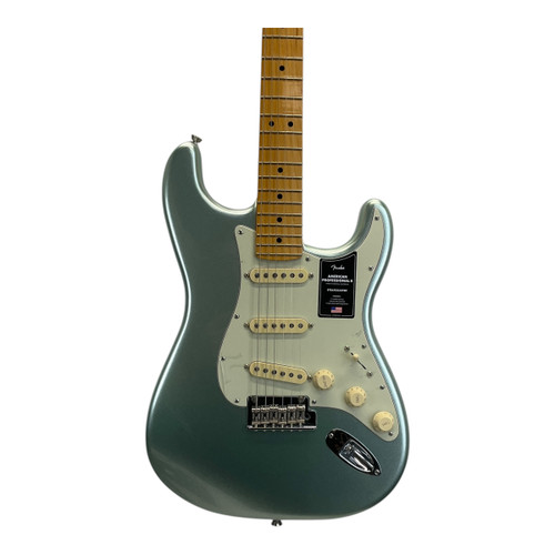 Vist Large View of Product Image Which is Used Fender 2021 American Pro II Stratocaster Electric Guitar Green 6-String
