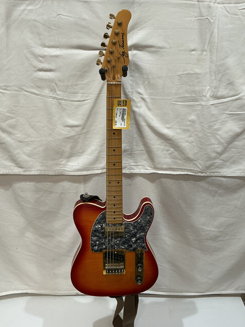 Vist Large View of Product Image Which is Used Jay Turser TELE BARITONE T Type Electric Guitar Cherry Sunburst 6-String