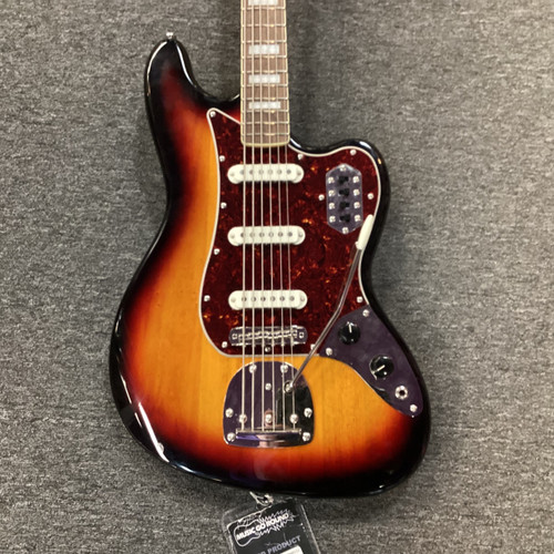 Vist Large View of Product Image Which is Used Squier CLASSIC VIBE BASS VI Bass Guitar Sunburst 6-String