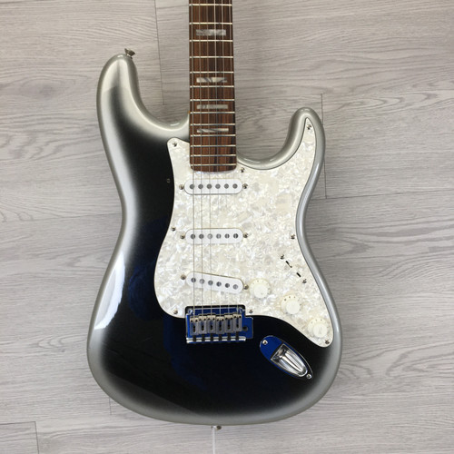 Vist Large View of Product Image Which is Used Squier Strat Elusive Silverburst w/Fender MIM Replacement Neck