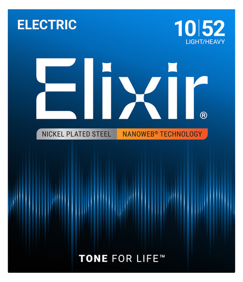 Vist Large View of Product Image Which is New Elixir NanoWeb Electric Guitar Strings 10-52