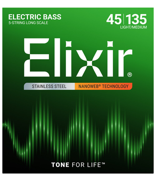 Vist Large View of Product Image Which is New Elixir Nanoweb Stainless 45-130 5-String