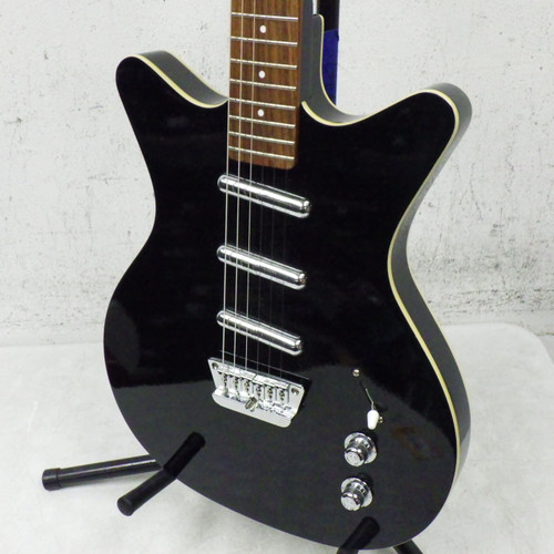 Vist Large View of Product Image Which is Used Danelectro 59 TRIPLE DIVINE Double Cut Electric Guitar Black 6-String