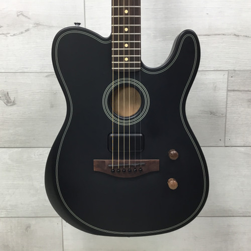 Vist Large View of Product Image Which is Used Fender Acoustasonic Standard Telecaster Solid Top Acoustic/Electric Guitar Black