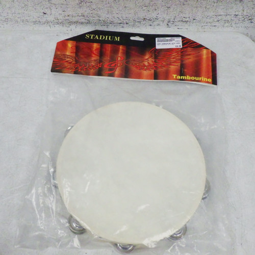 Vist Large View of Product Image Which is Used USED TAMBOURINE WITH HEAD Hand Percussion