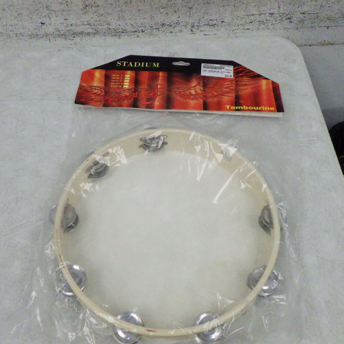 Vist Large View of Product Image Which is Used USED TAMBOURINE WITH HEAD Hand Percussion
