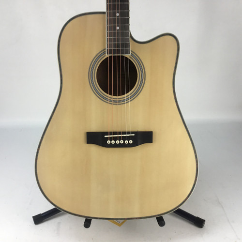 Vist Large View of Product Image Which is Used NEPTUNE DN300SPMT Laminate Top Acoustic Guitar Natural