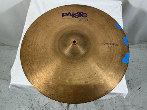 Vist Large View of Product Image Which is Used Paiste 400 POWER RIDE 20 INCH Ride Cymbal 20"