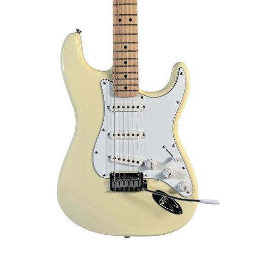 Vist Large View of Product Image Which is Used Squier Affinity Stratocaster Olympic White Electric Guitar