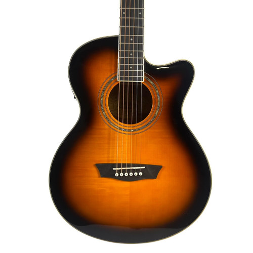 Vist Large View of Product Image Which is Used Washburn EA15 Festival Series Mini Jumbo Acoustic-Electric Guitar