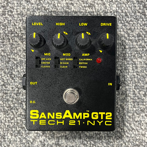 Vist Large View of Product Image Which is Used TECH 21 SANSAMP GT2 Guitar Amp Modeling Pedal