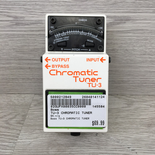Vist Large View of Product Image Which is Used Boss TU-3 CHROMATIC TUNER Tuner Pedal