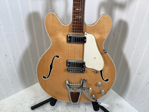 Vist Large View of Product Image Which is Used CRUCIANELLI PANARAMIC Vintage Semi-Hollow Electric Guitar Natural 6-String