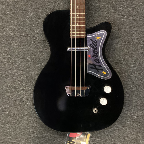 Vist Large View of Product Image Which is Used Silvertone 1444 Vintage Bass Guitar Black 4-String