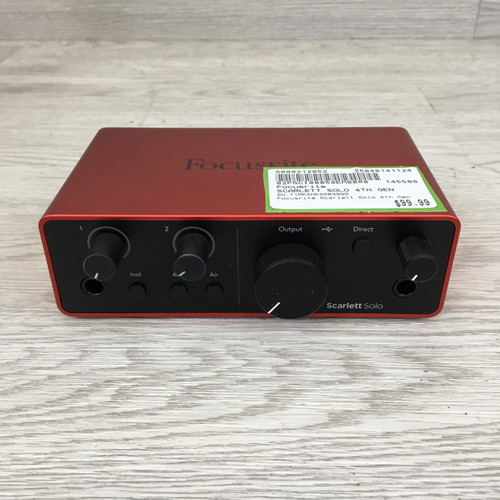 Vist Large View of Product Image Which is Used Focusrite SCARLETT SOLO 4TH GEN Computer Interface 1 A/D Recording Inputs