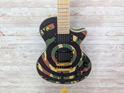 Vist Large View of Product Image Which is Used Firefly CAMO BULLSEYE LP Electric Guitar