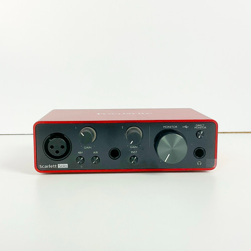 Vist Large View of Product Image Which is Used Focusrite Scarlett Solo 3rd Gen Computer Interface 1 A/D Recording Inputs