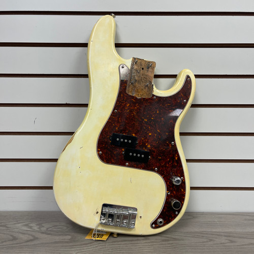 Vist Large View of Product Image Which is Used Fender USA PRECISION BASS BODY P Type Bass Guitar White 4-String