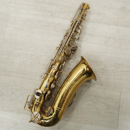 Vist Large View of Product Image Which is Used Buescher Aristocrat Vintage Alto Saxophone