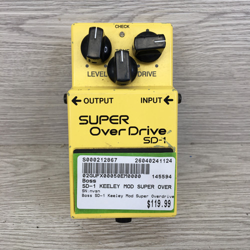 Vist Large View of Product Image Which is Used Boss SD-1 KEELEY MOD SUPER OVERDRIVE Overdrive Pedal