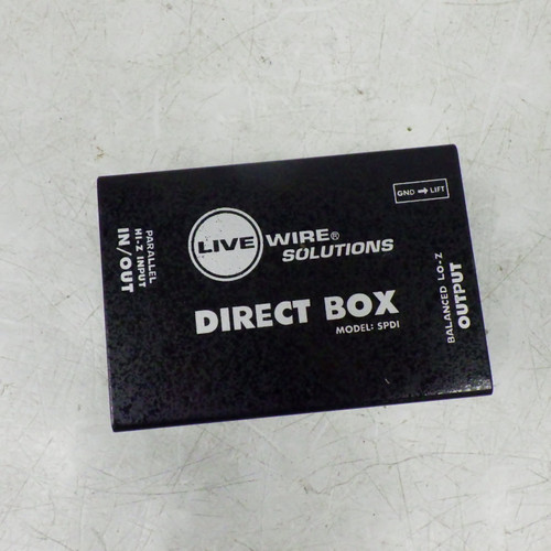 Vist Large View of Product Image Which is Used Live Wire Solutions DI BOX Pro Sound Product