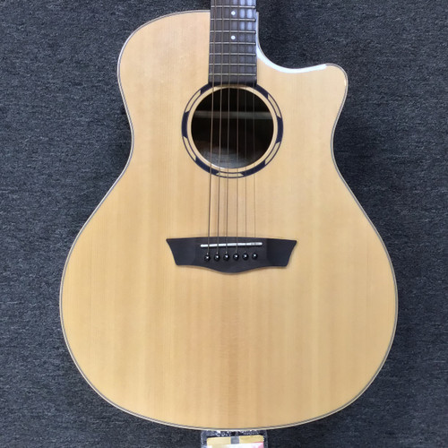 Vist Large View of Product Image Which is Used Washburn WL020SCE Solid Top Acoustic Guitar Natural