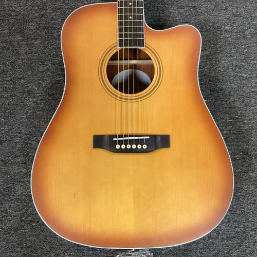 Vist Large View of Product Image Which is Used Nashville Guitarworks D10CEEB Laminate Top Acoustic Guitar Sunburst