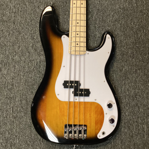 Vist Large View of Product Image Which is Used Squier SONIC P BASS P Type Bass Guitar Sunburst 4-String