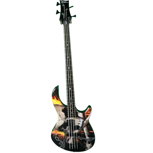 Vist Large View of Product Image Which is Used Dean E10APJ SKULL CRUSHER BASS Bass Guitar Custom Graphics 4-String