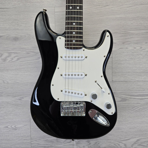 Vist Large View of Product Image Which is Used Squier Mini Strat S Type Electric Guitar Black 6-String