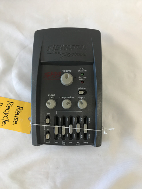 Vist Large View of Product Image Which is Used Fishman PRO EQ PLATINUM BASS Bass Pre-Amp Pedal