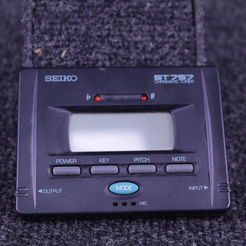 Vist Large View of Product Image Which is Used Seiko ST757 CHROMATIC TUNER Instrument Tuner or Metronome