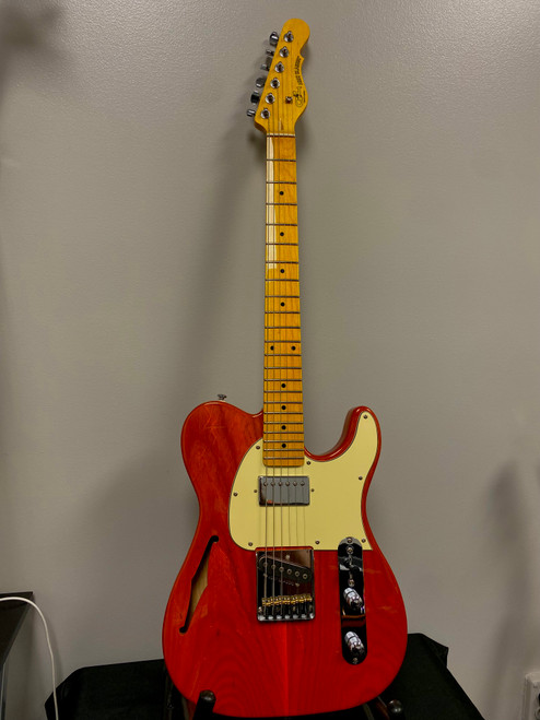 Vist Large View of Product Image Which is Used G&L TRIBUTE ASAT CLASSIC TELE T Type Electric Guitar Orange 6-String